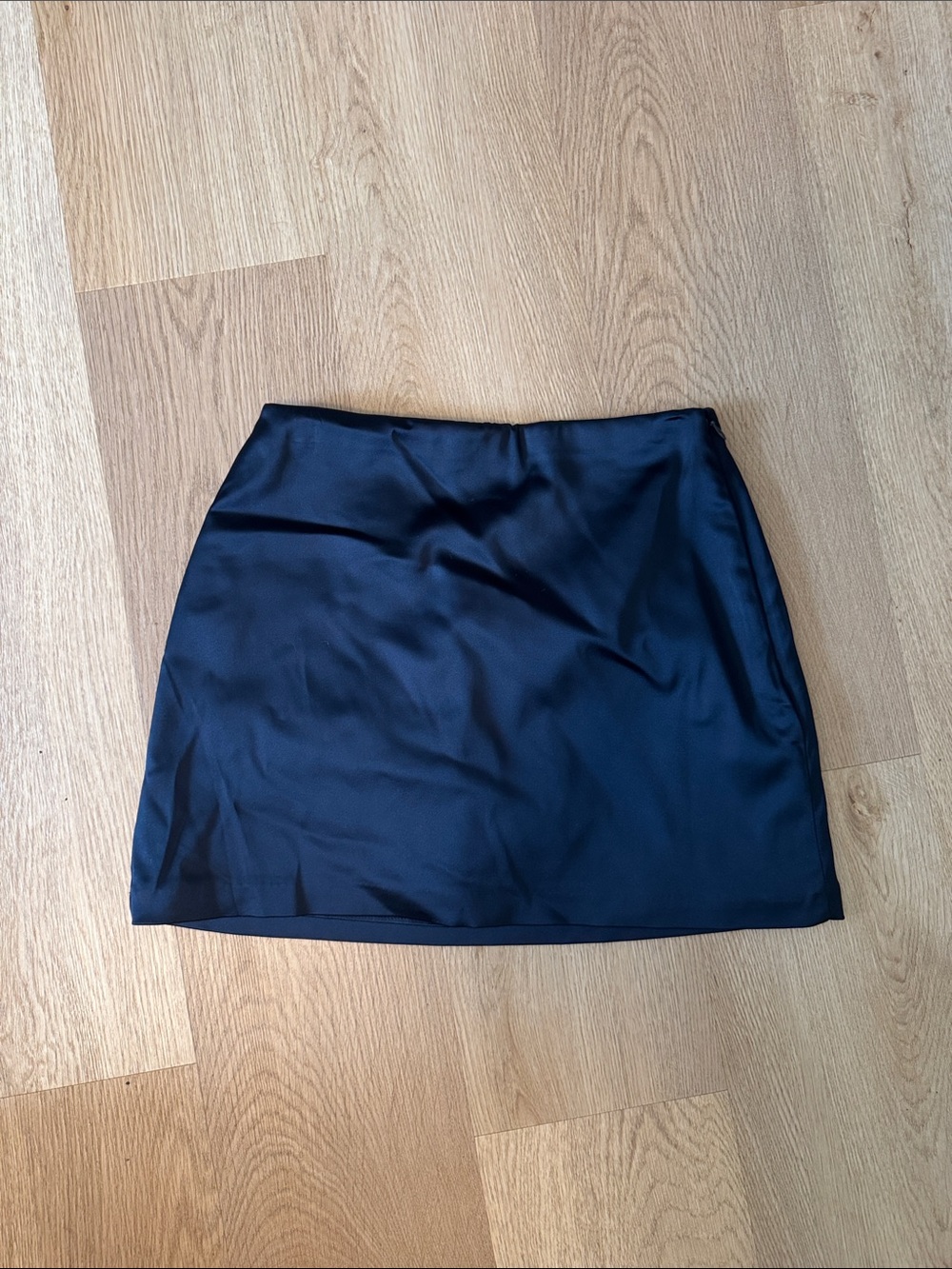 Abercrombie & Fitch Satin-Look Black Mini Skirt